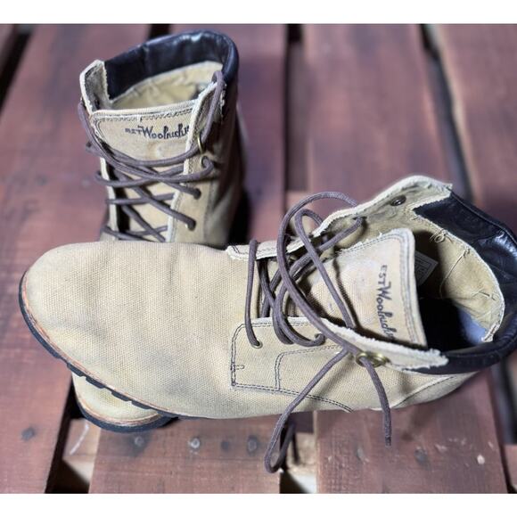 Woolrich Mens Canvas Chukka Boot Wool Lined Vibram Sole Lace Up Size 10.5 main image 6
